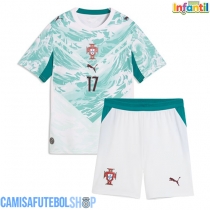 Camisa de time de futebol Portugal Rafael Leao #17 Replicas 2º Equipamento Infantil Mundo 2026 Manga Curta (+ Calças curtas)